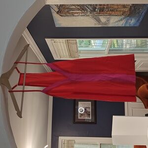 Women's red low cut top